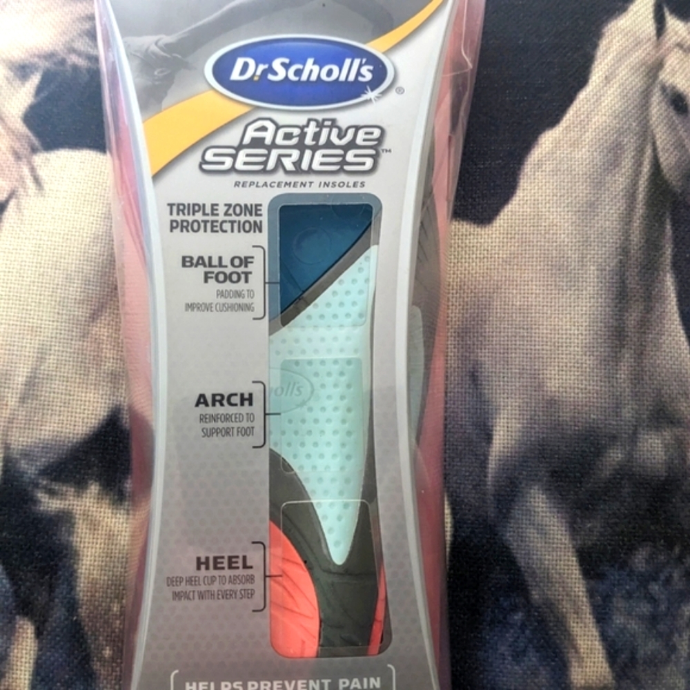 Dr. Scholl's Active Series Insoles Arch Supports NEW